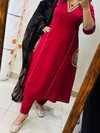 Kf 15 Reyon Slub With Embroidered Work Top With Bottom Dupatta Wholesalers In Delhi